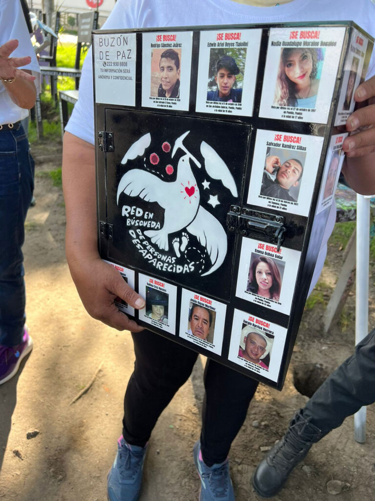 Colectivo Red en Búsqueda de Personas Desaparecidas en Puebla. Foto: Raquel Maroño