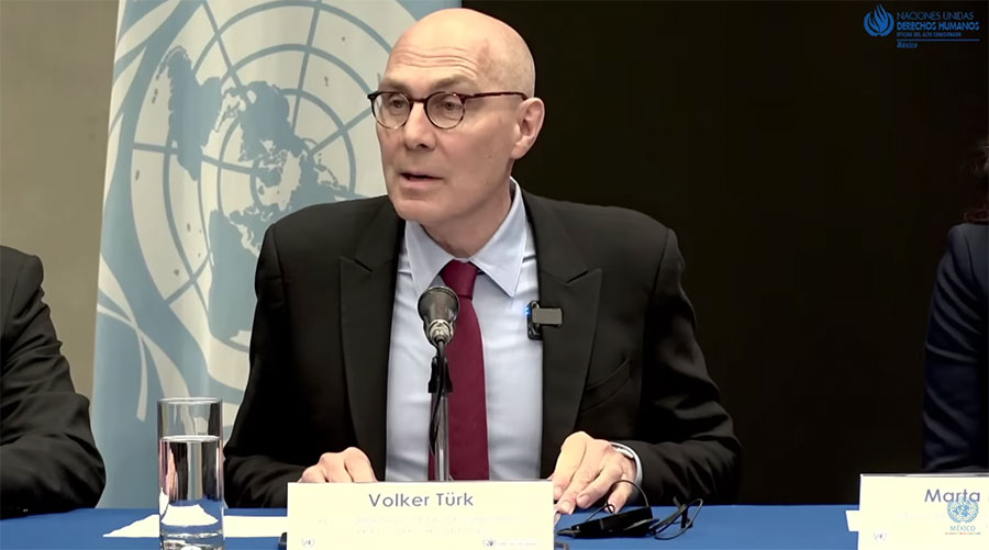 Visita de Volker Túrker a México